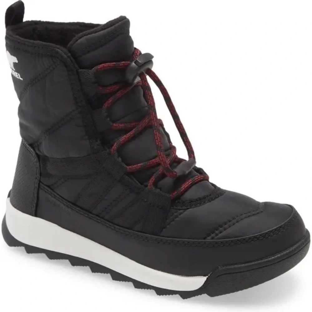 Sorel Whitney II Waterproof Insulated Kids Snow Boots Black Winter Little Kid 10